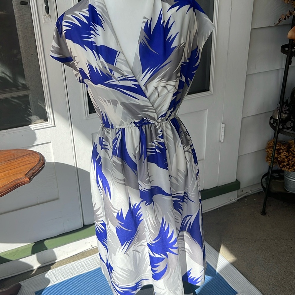 VTG Tropical Print Dress Size M/L